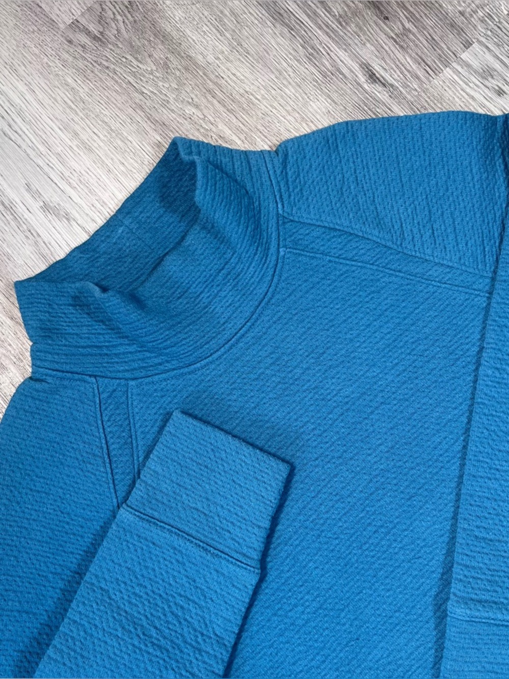 L.L. BEAN Ridgeknit‎ Blue Pullover Patterned Sweatshirt Women's Size M 505618